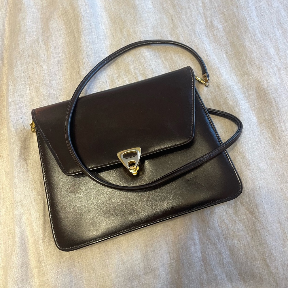 Vintage brown Leather Women's Bag